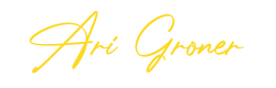 Ari Groner Signature - Yellow
